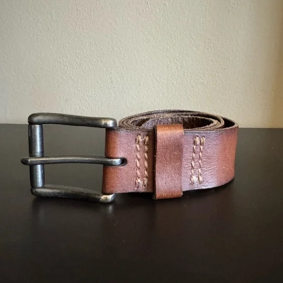 Hollister | Accessories | Hollister Mens Brown Leather Belt  display picture 3